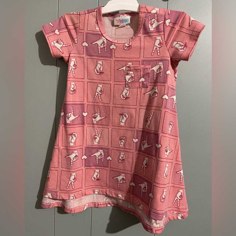 LuLaRoe ASL “Love” dress